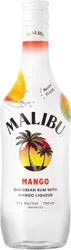 Malibu Flavored Caribbean Rum with Mango Liqueur 750mL Bottle