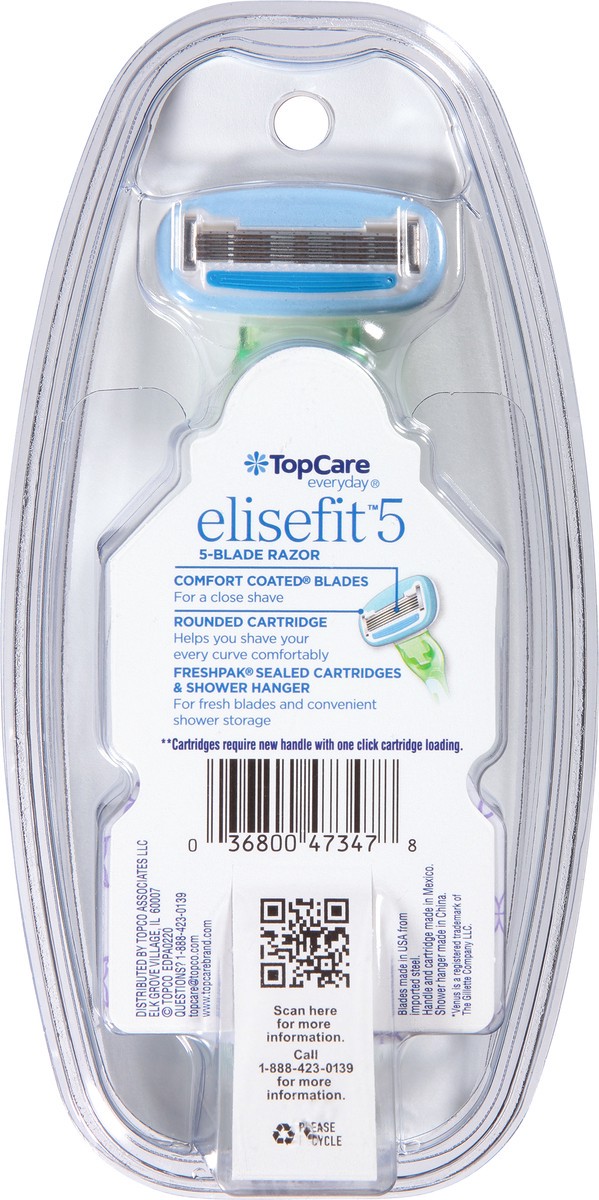 slide 8 of 9, Topcare Razor Elise Fits Women, 1 ct