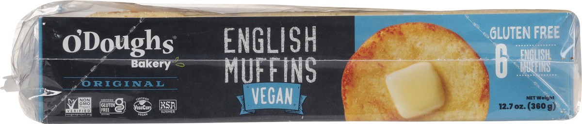 slide 3 of 14, O'Doughs Vegan Gluten Free Original English Muffins 6 Each, 6 ct