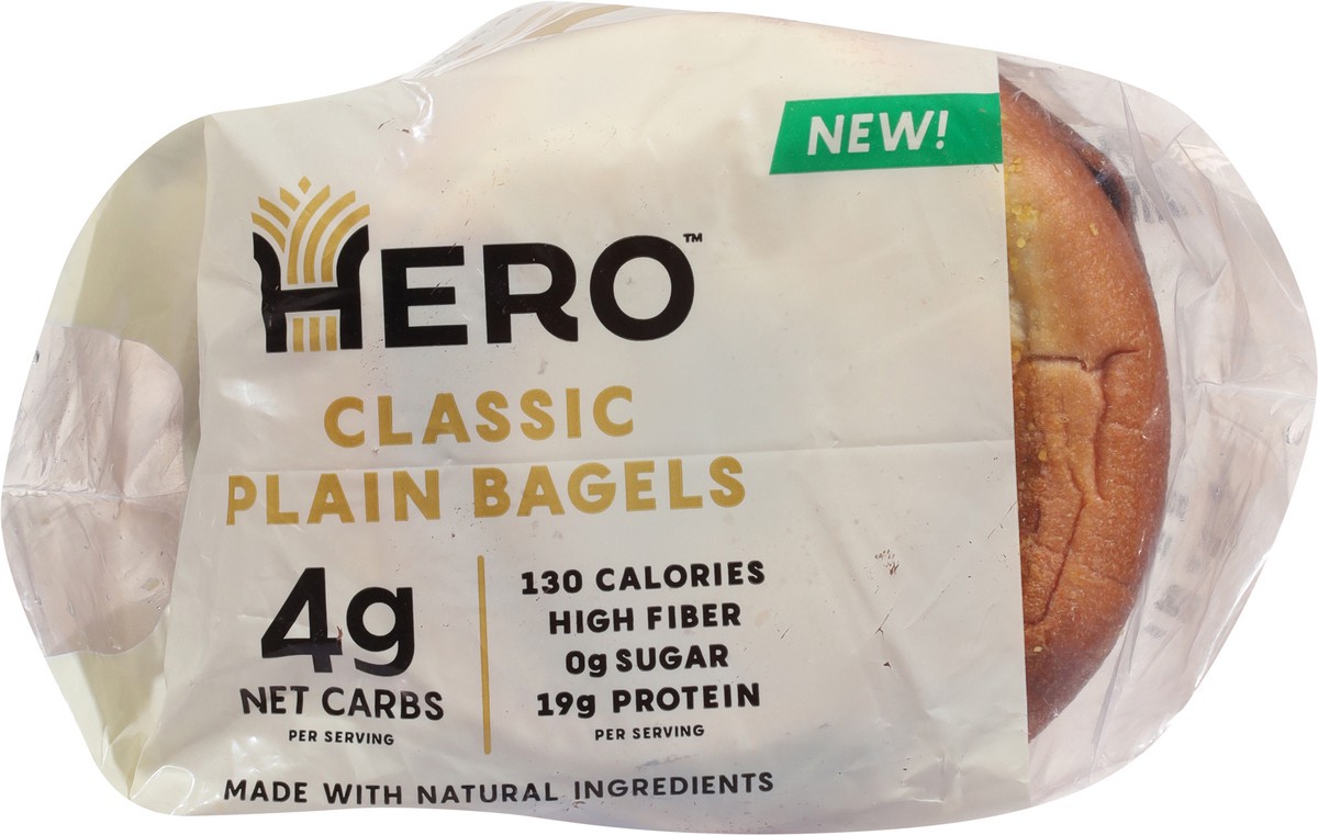 slide 14 of 14, Hero Classic Plain Bagels 5 Each, 5 ct