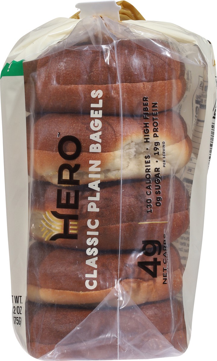 slide 4 of 14, Hero Classic Plain Bagels 5 Each, 5 ct