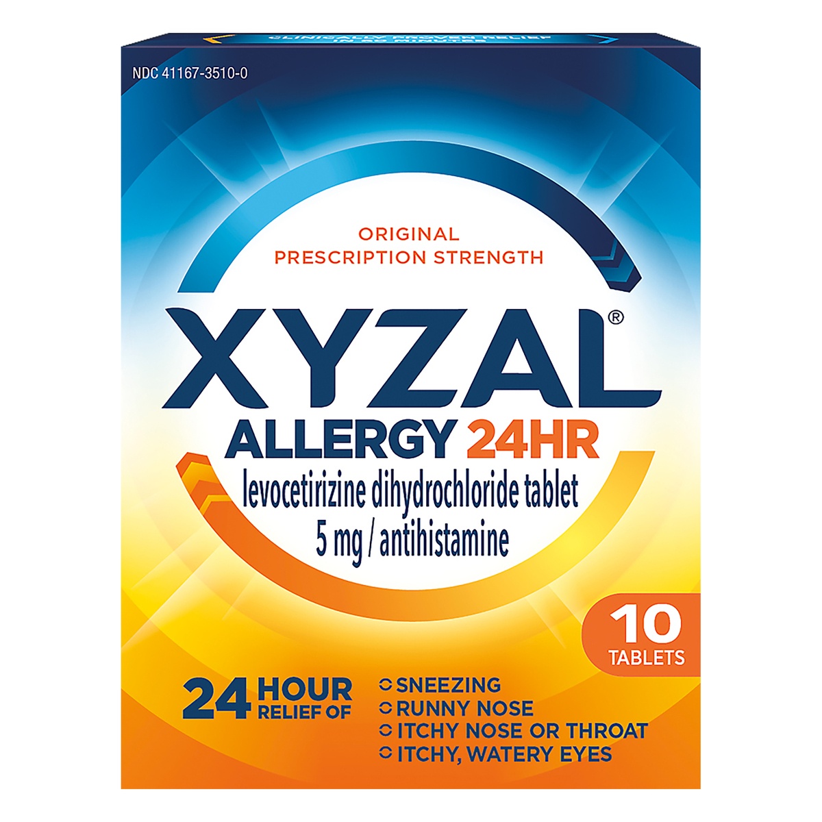 slide 1 of 3, Xyzal Allergy 24 Hour Relief Tablets, 10 ct