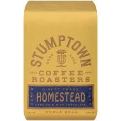 Stumptown Coffee Homestead Candied & Milk Chocolate Blend Whole Bean Coffee 12 oz. Stand Up Bag