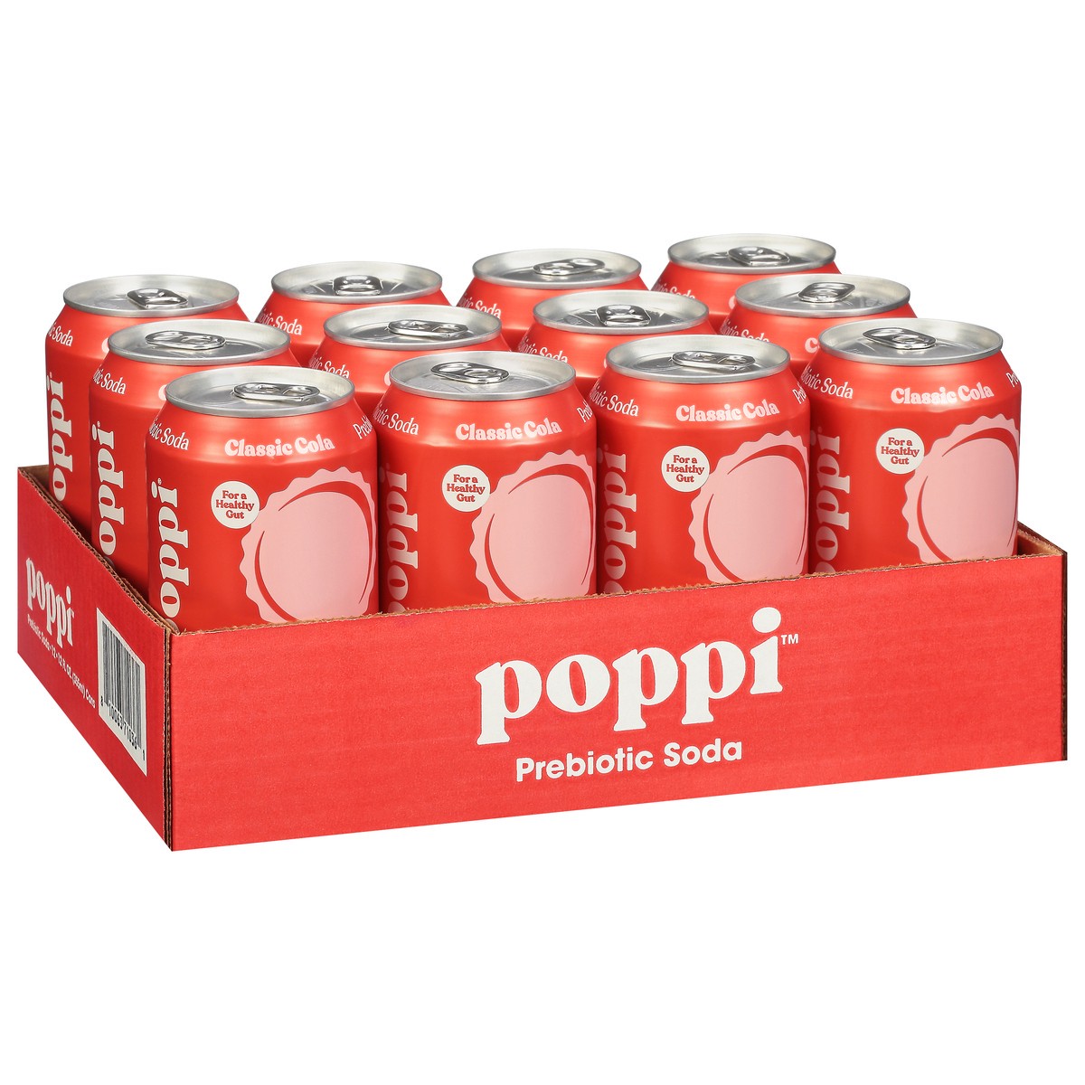 slide 7 of 9, Poppi Prebiotic Soda, Classic Cola, 12Pk, 12 fl oz