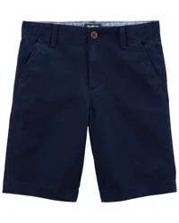Oshkosh Kid Stretch Chino Shorts - Navy - Size 12