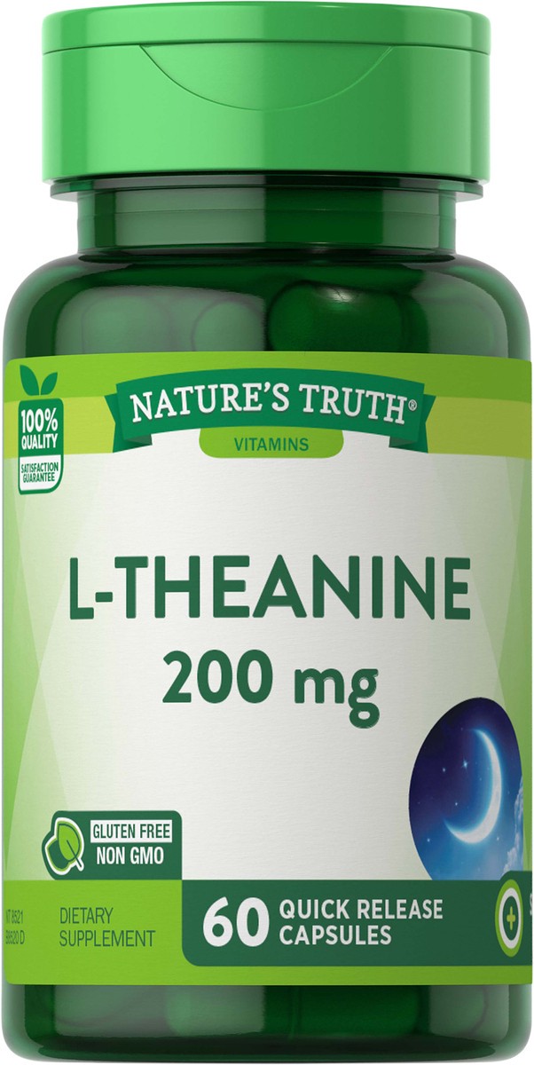 slide 5 of 5, Nature's Truth L-Theanine 200 mg, 60 ct