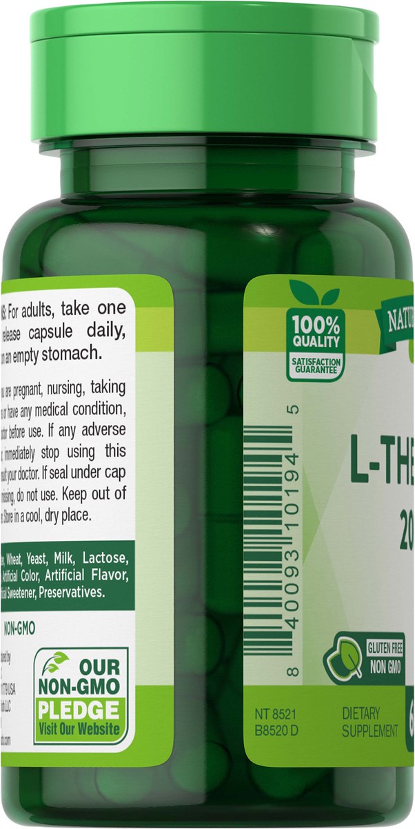 slide 4 of 5, Nature's Truth L-Theanine 200 mg, 60 ct