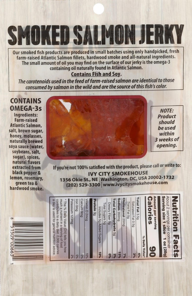 slide 8 of 8, Ivy City Smokehouse Jerky, Smoked Salmon,