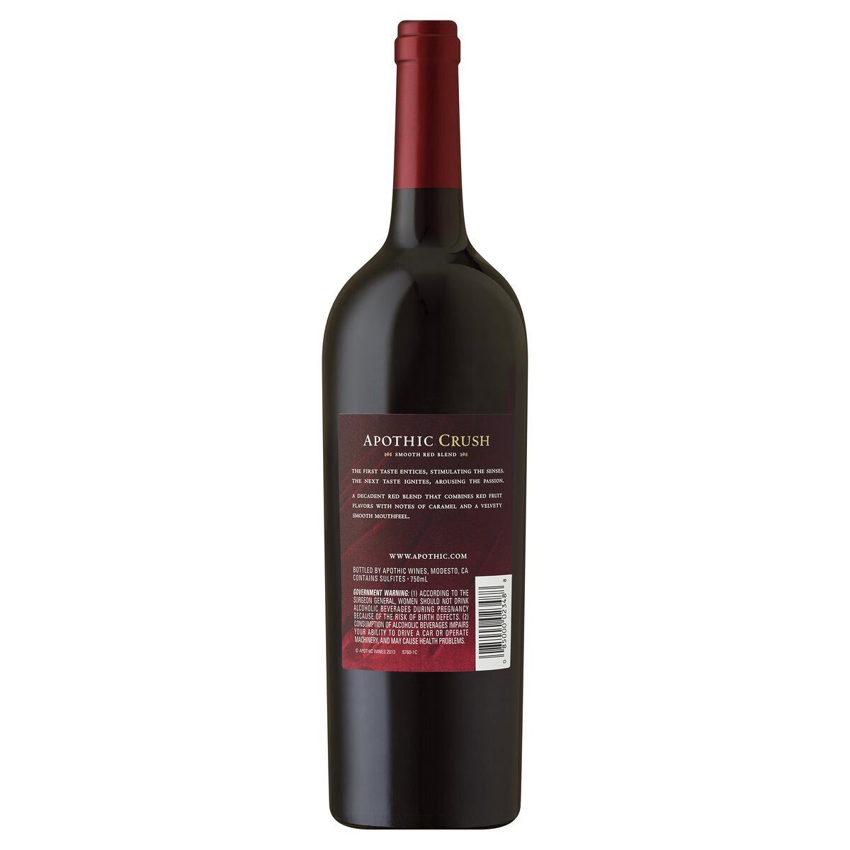 slide 4 of 7, Apothic Red Wine, 750 ml