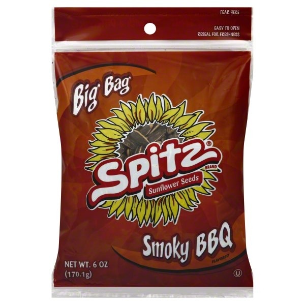 slide 1 of 4, Spitz Smoky BBQ Sunflower Seeds, 6 oz