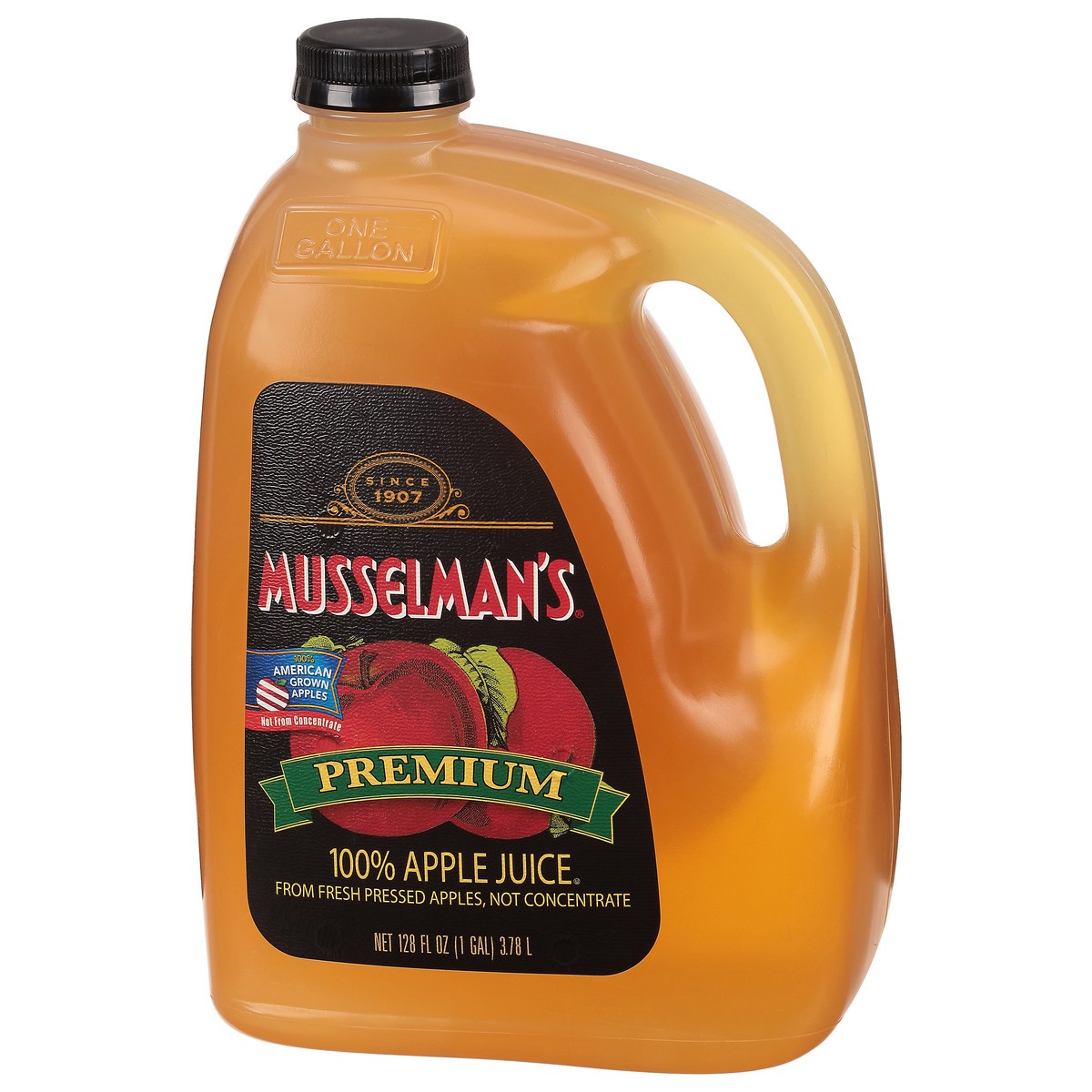 slide 2 of 13, Musselman's Premium 100% Apple Juice - 128 fl oz, 128 fl oz