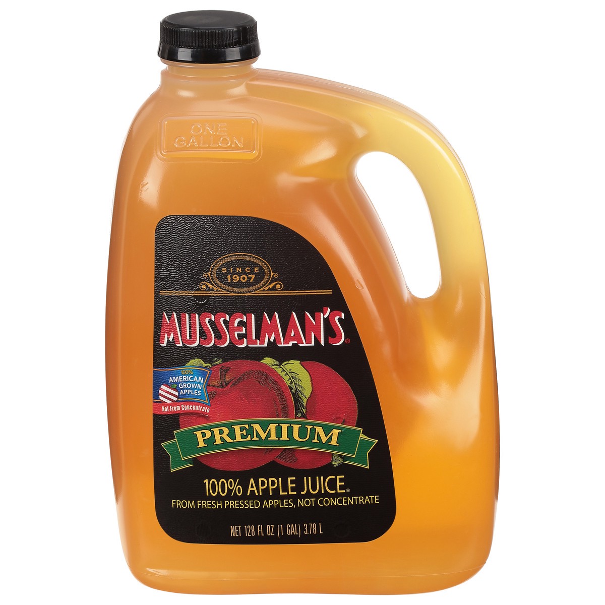 slide 3 of 13, Musselman's Premium 100% Apple Juice - 128 fl oz, 128 fl oz