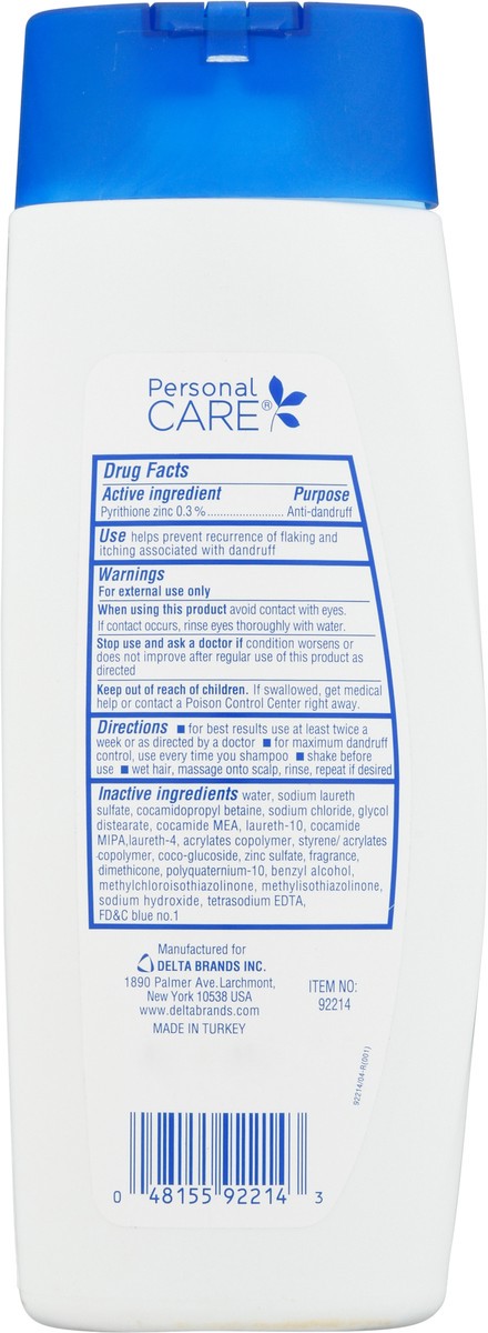 slide 5 of 9, Personal Care Dandruff Shampoo, 12 fl oz