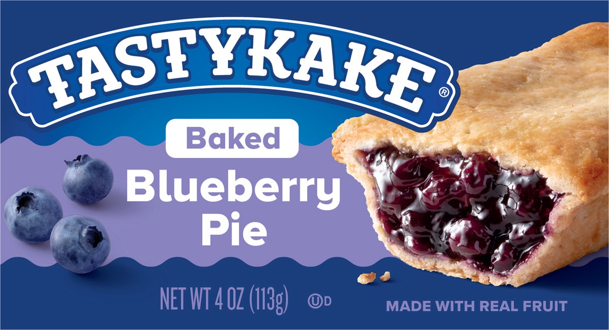 slide 8 of 13, Tastykake Blueberry Baked Pie 4 oz. Box, 4 oz