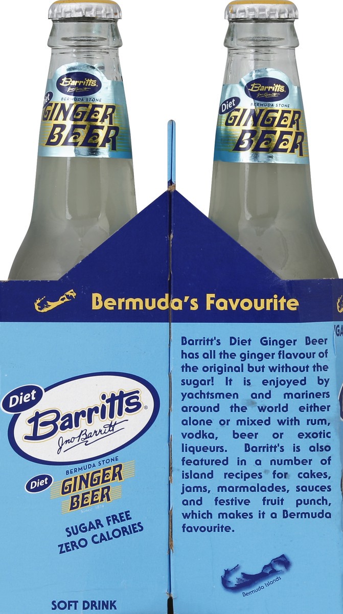 slide 3 of 4, Barritt's Diet Ginger Beer, 4 ct; 12 fl oz