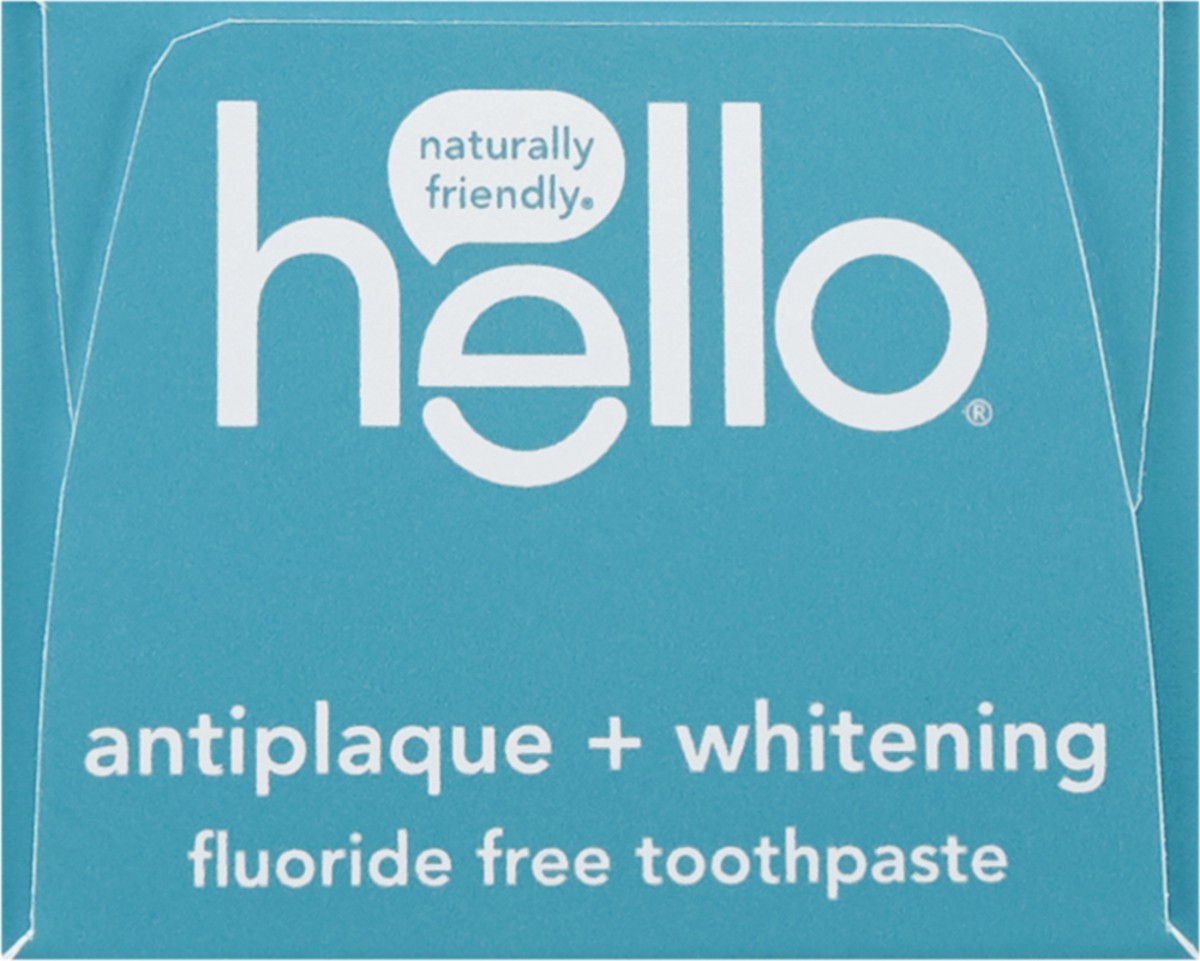 slide 4 of 7, hello Antiplaque + Whitening Fluoride Free Toothpaste, Tea Tree + Coconut Oil, Vegan & SLS Free, 4.7 oz