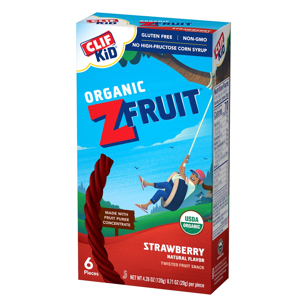 slide 3 of 11, CLIF Kid Organic Z Fruit Rope Strawberry, 0.7 oz