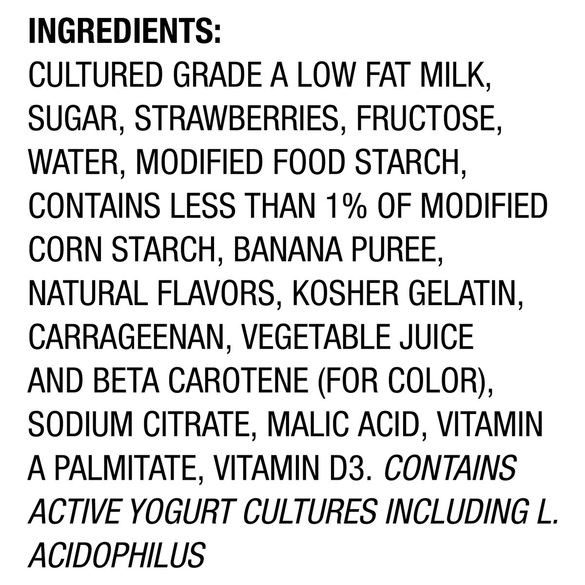 slide 7 of 10, Dannon Blended Low Fat Yogurt, Strawberry Banana, Gluten-Free, 5.3 oz., 5.3 oz