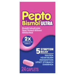 Pepto Bismol ULTRA Upset Stomach Reliever/Antidiarrheal Caplets