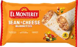 El Monterey Bean & Cheese Frozen Burritos 8 Count - 32 oz