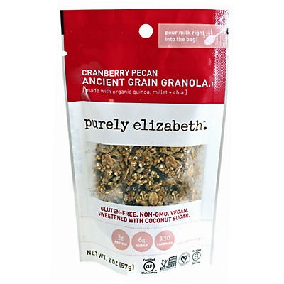 slide 1 of 1, Purely Elizabeth granola Cranberry Pecan mini, 2 oz