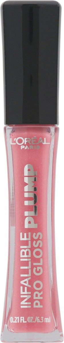 slide 7 of 9, L'Oréal Infallible Pro Gloss Plump Lip Gloss With Hyaluronic Acid, Gleam, 1 ct