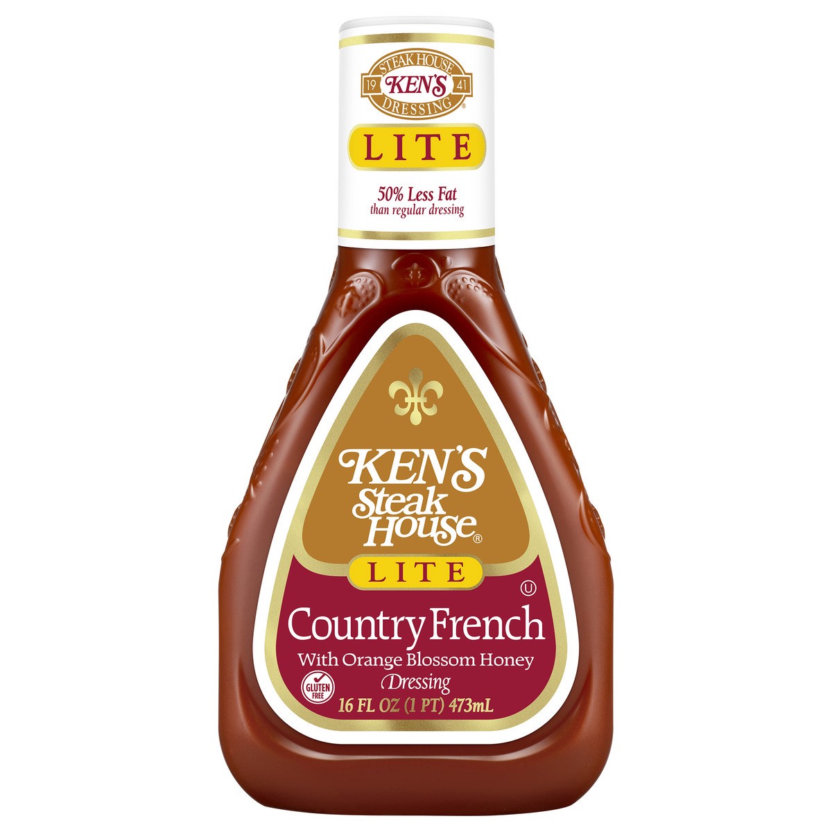 slide 1 of 9, Ken's Steak House Kens Lite Cntry French Dressing, 16 fl oz