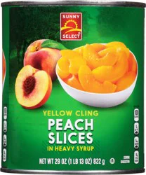 Sunny Select Yellow Cling Peach Slices in Heavy Syrup - 29 oz