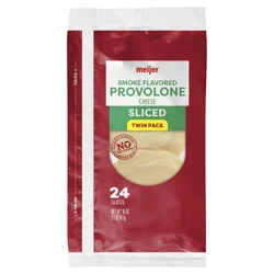 Meijer Sliced Provolone Cheese, Twin Pack