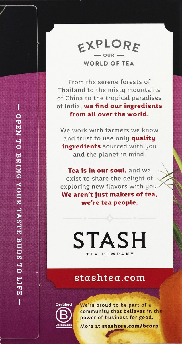 slide 3 of 5, Stash Caffeine Free Herbal Tea Bags Acai Berry, 18 ct; 1.1 oz