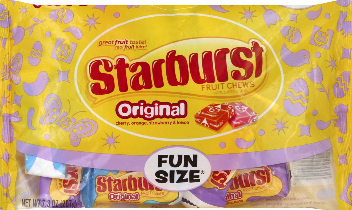 slide 6 of 6, Starburst Original Fruit Chews Easter Fun Size Candy Bag, 7.3 ounce, 7.3 oz