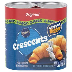 Pillsbury Original Crescent Rolls, Dough, 2 Pack, 8 Rolls, 8 oz