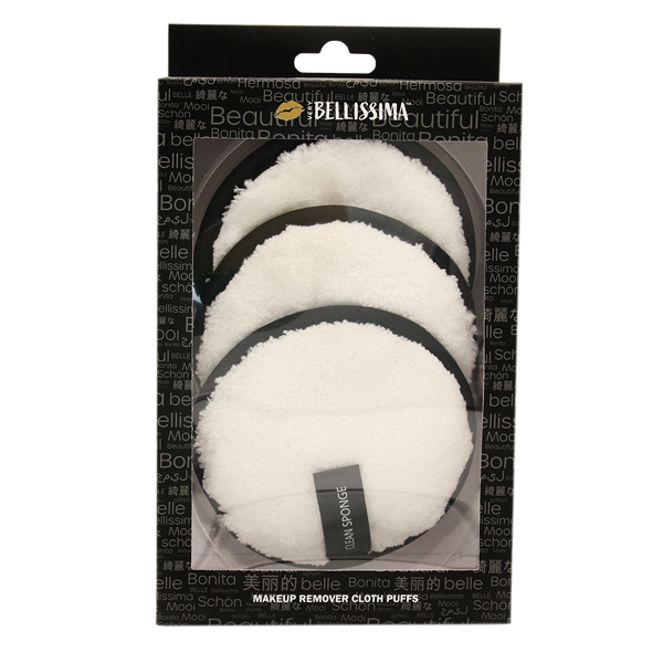 slide 1 of 1, Bellissima Makeup Remover Cloth Puffs, 3 ct