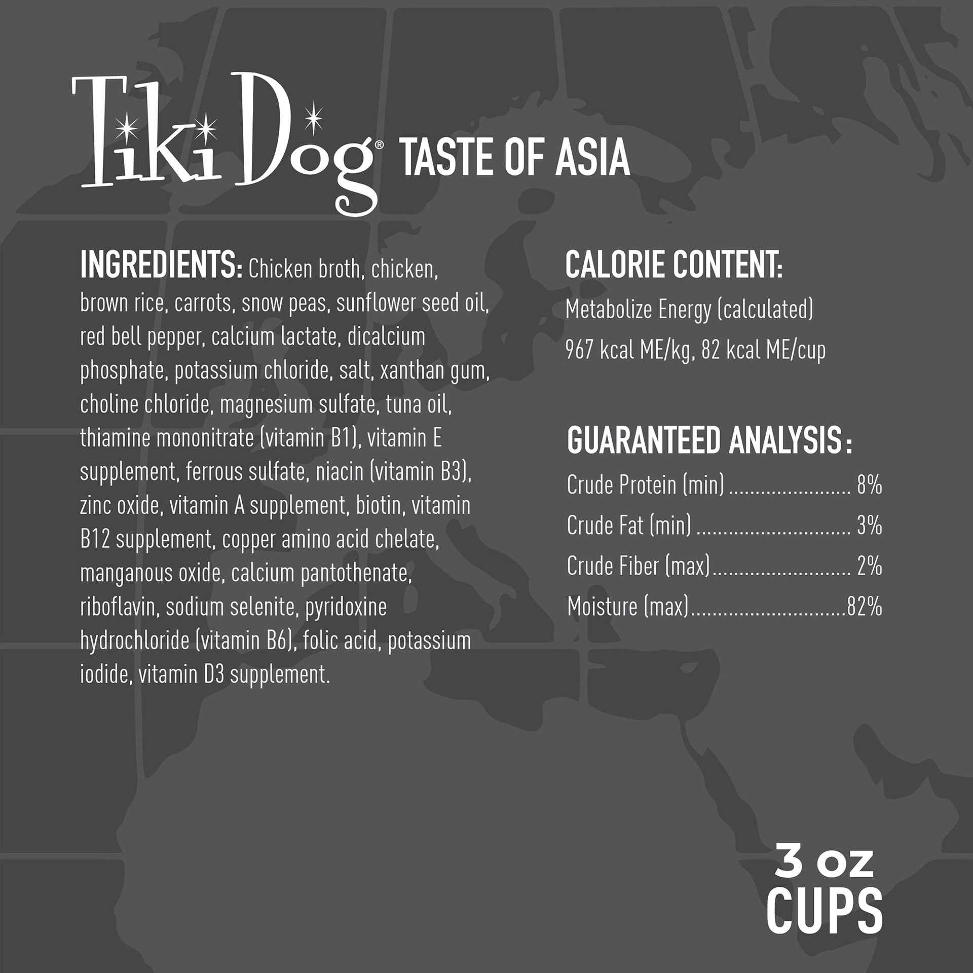 slide 2 of 7, Tiki Dog Taste of the World Wet Dog Food, Asia Chicken & Snow Peas Stir Fry, 3 oz. Cup (4 Count), 3 oz
