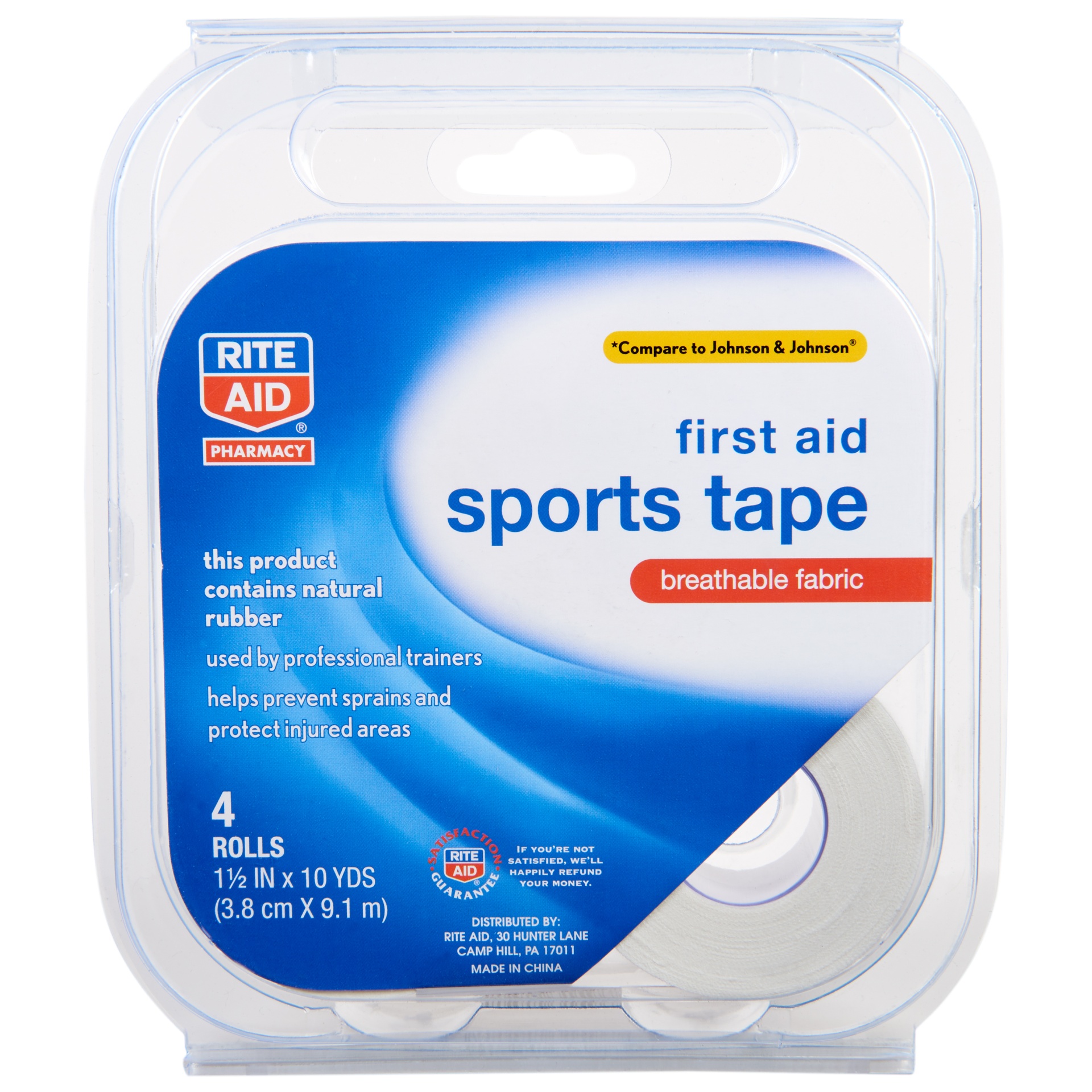 slide 1 of 1, Rite Aid Ra Tape Sports, 4 ct