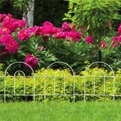 GARDEN CRAFT 0.25-in x 96-in x 18-in White Metal Steel Border Fencing