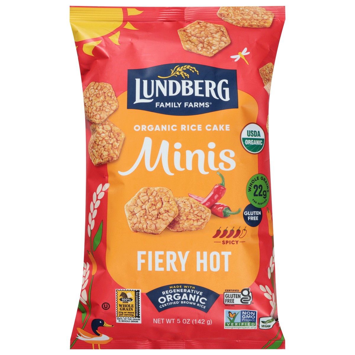 slide 7 of 14, Lundberg Family Farms Organic Fiery Hot Rice Cake 5 oz, 5 oz