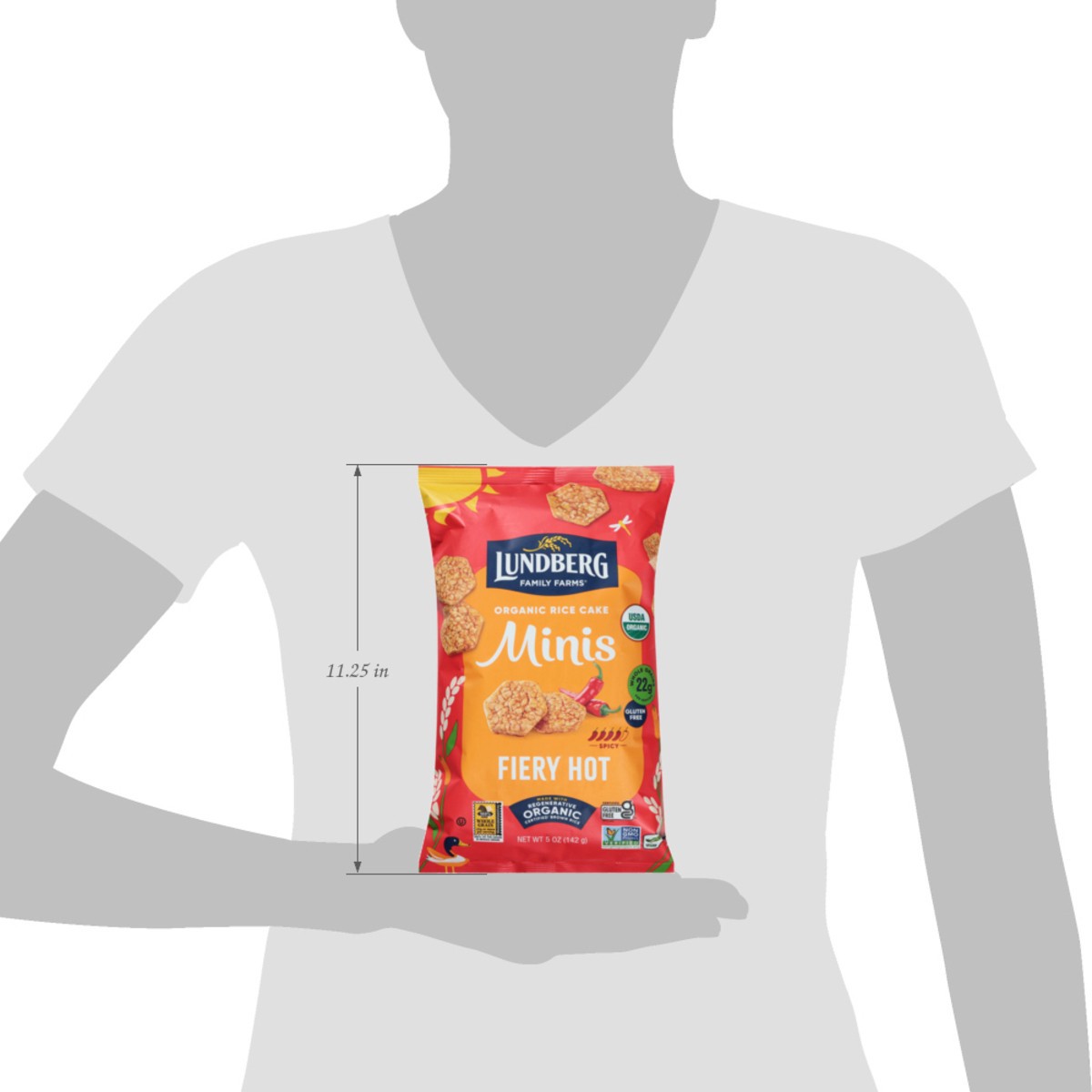 slide 3 of 14, Lundberg Family Farms Organic Fiery Hot Rice Cake 5 oz, 5 oz