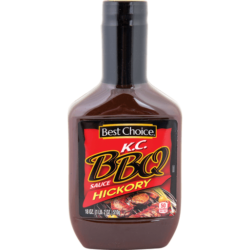 slide 1 of 1, Best Choice K.C. Hickory BBQ Sauce, 18 oz