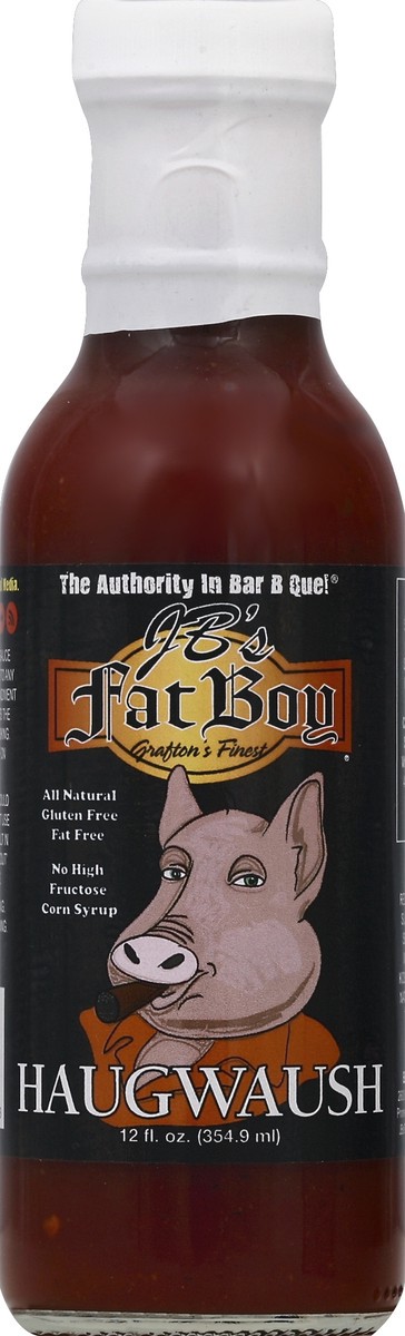 slide 2 of 2, JB's Fat Boy Fat Boy Haugwaush Sauce, 12 oz