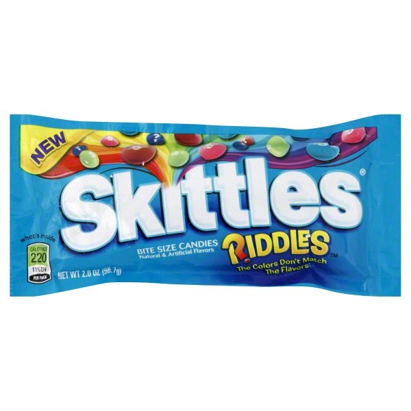 slide 1 of 1, Skittles Riddles Singles, 2 oz