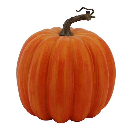slide 1 of 3, 8.5" Orange Decorative Pumpkin By Ashland, 8.5 in
