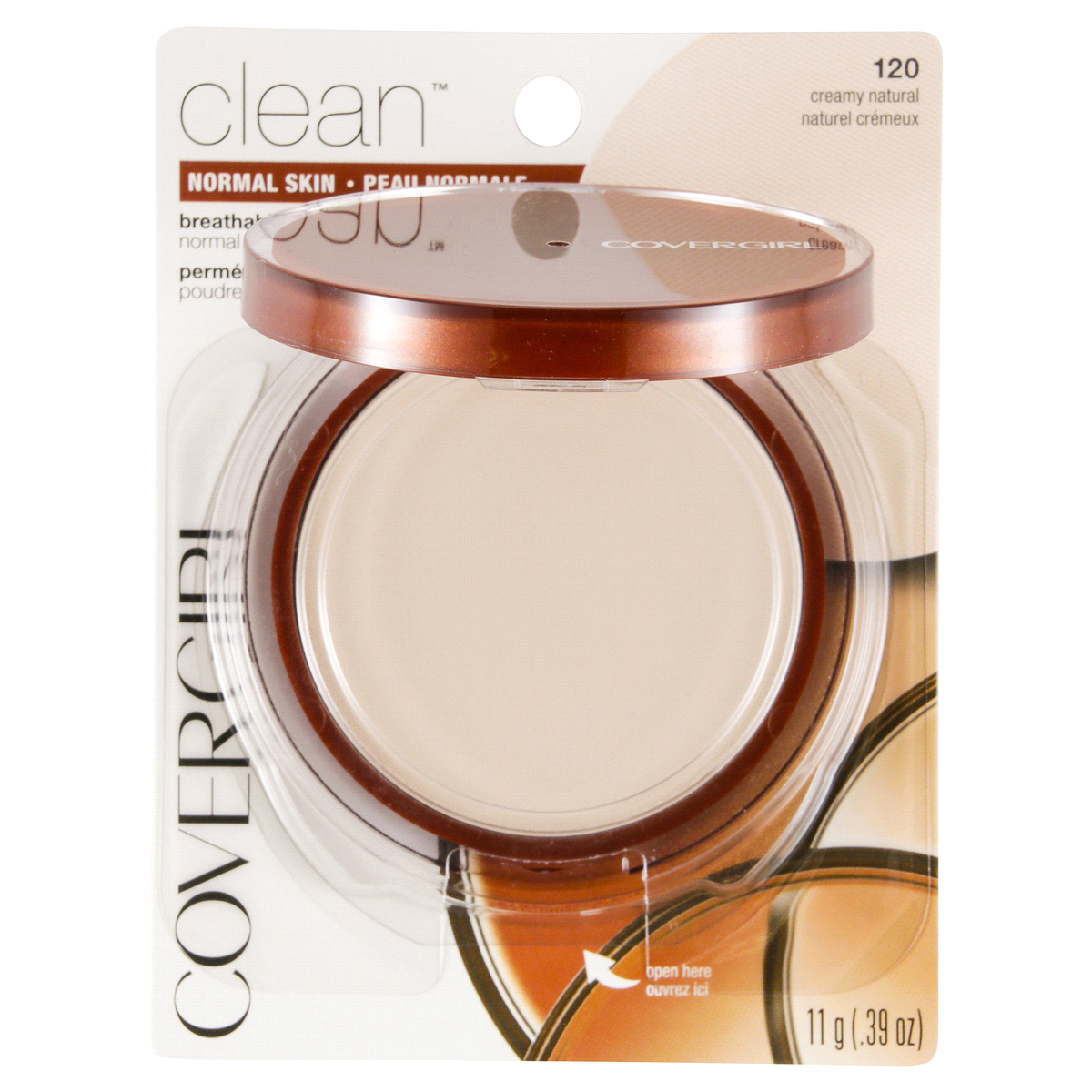 slide 3 of 34, Covergirl Clean Pressed Powder, Creamy Natural, Lasting Setting Powder, 0.39 oz , Won't Clog Pores, Hypoallergenic, Dermatologist Tested, Shine-Free Formula, Smooth and Natural, 11 g
