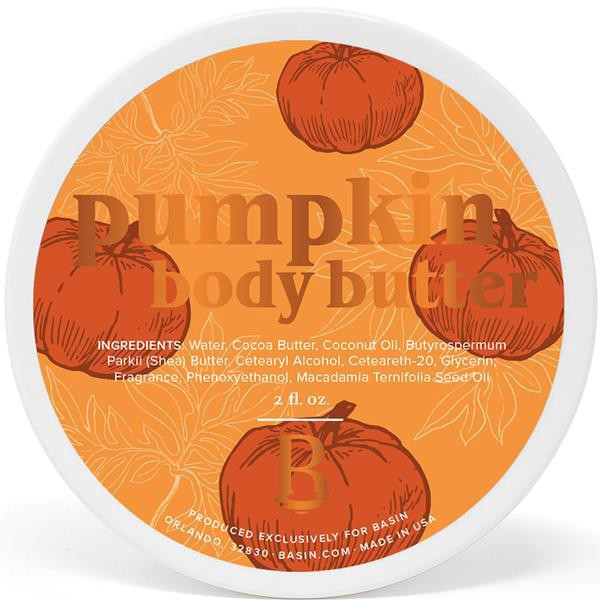 slide 1 of 1, Basin Mini Pumpkin Body Butter, 3.2 oz