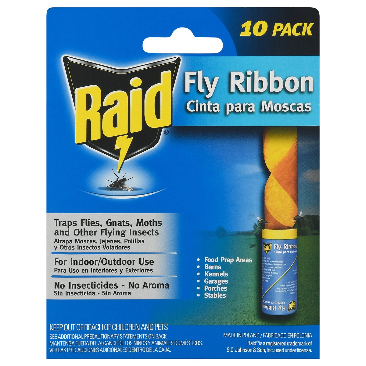slide 1 of 6, Raid Fly Ribbons, 10 ct