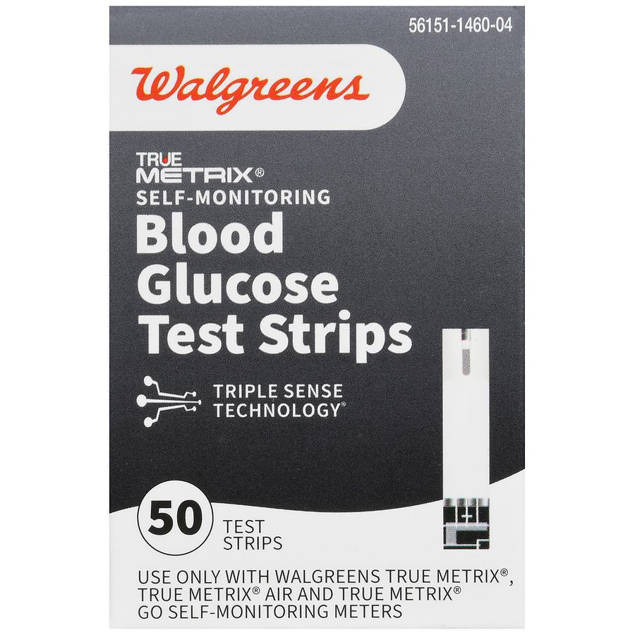 slide 5 of 5, Walgreens True Metrix Blood Glucose Test Strips, 50 ct