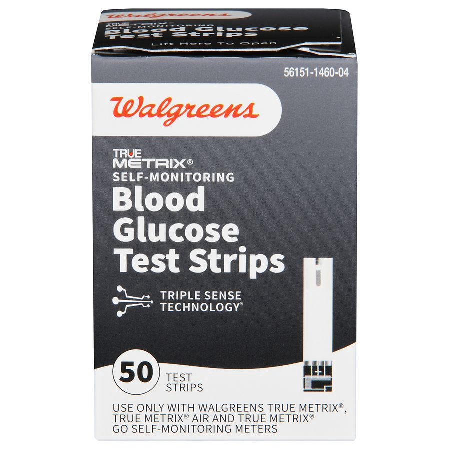 slide 1 of 5, Walgreens True Metrix Blood Glucose Test Strips, 50 ct