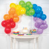 slide 1 of 1, Rainbow Balloon Arch Kit 6', 6 ft