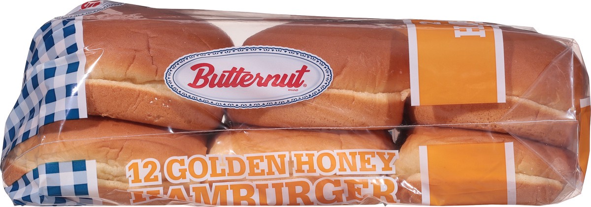 slide 8 of 13, Butternut Golden Honey Hamburger Buns 12 ea, 12 ct