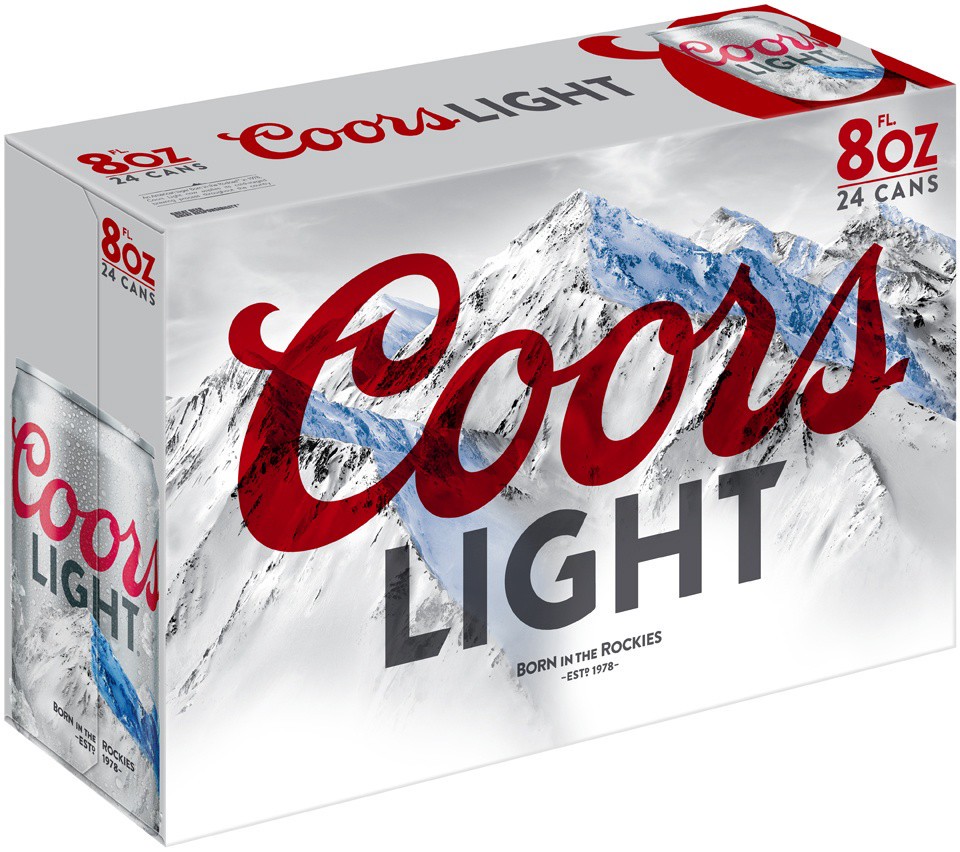 slide 2 of 6, Coors Light Beer, 24 ct; 8 fl oz